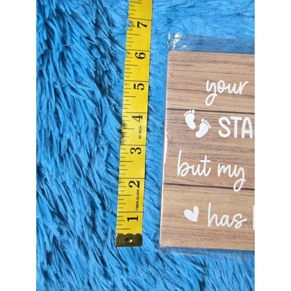 Baby Sonogram Photo Wooden Frame For Hanging Or Leaning Fits 4